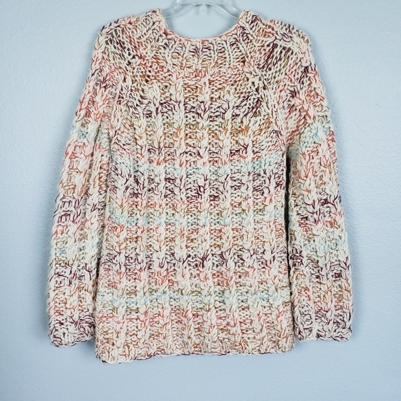 Urban Outfitters COOPERATIVE Colorful Chunky Knit Wool Blend Sweater Sz M - Picture 4 of 5
